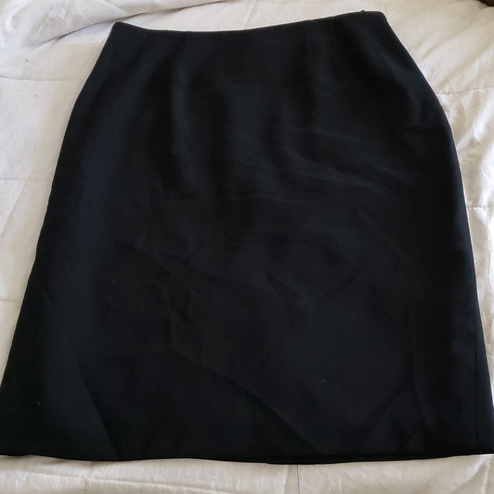 Ellen Tracy Black Pencil Skirt Size 10